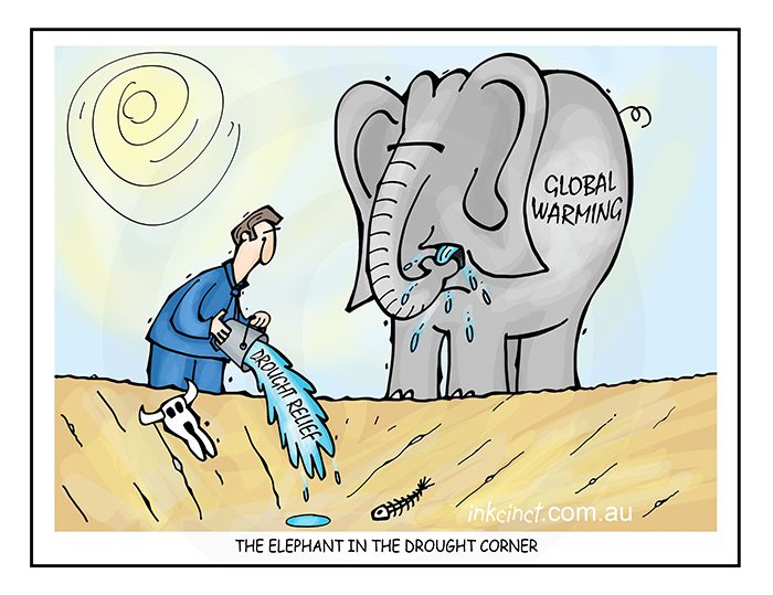 2018-458 The elephant in the drought corner, global warming - ENVIRONMENT AUSTRALIA 26th October