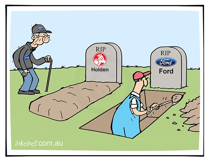 2020-059 Death of Holden, Ford grave - ECONOMIC SOCIAL AUSTRALIA 18th February