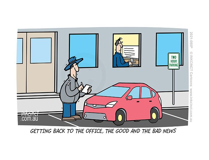 2021-085P-The-good-and-the-bad-news-of-getting-back-to-the-office-parking-fine-AUSTRALIA-BALLARAT-