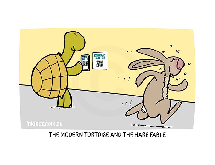 2021-189P THE MODERN TORTOISE AND HARE FABLE, QR Codes - MSC 07-Jun-21 copy
