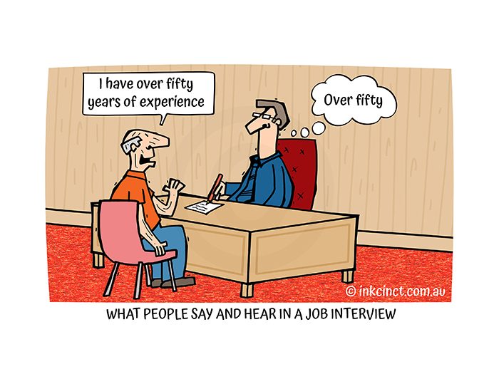 2021-228P What people say and hear in a job interview, AGEISM  12-Jul-21