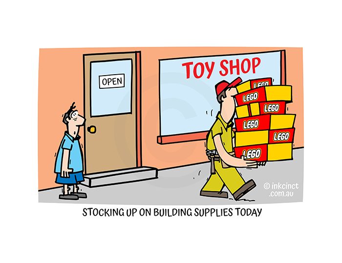 2021-445P Stocking up on building supplies today, LEGO - MSC 30-Nov-21