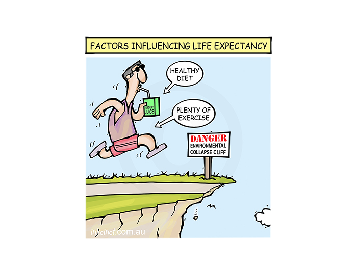 Factors influencing life expectancy. – INKCINCT Cartoons
