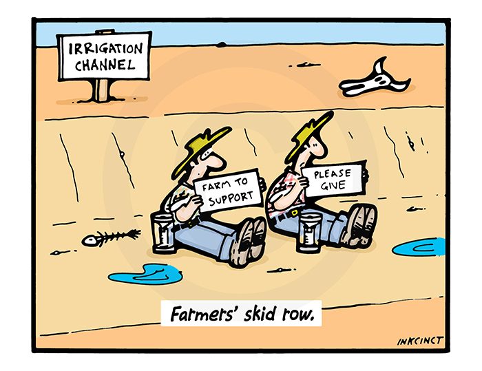 2008-516 Irrigation channel farmers skid row 2nd September