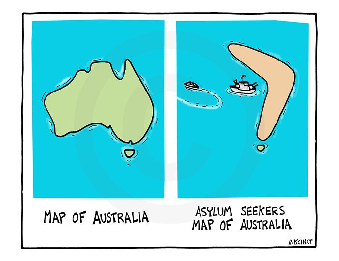 2009-611 Asylum seekers map of Australia 26th October