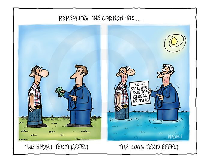 2014-399 repealing the carbon tax - short and long term effects - AUSTRALIA ENVIRONMENT 21st July