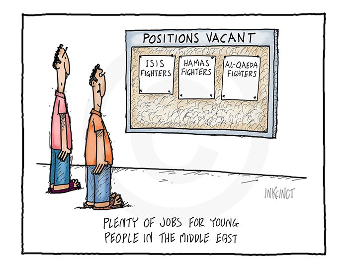 2014-442 plenty of jobs for young people in the Middle East - TERRORISM WAR 27th August