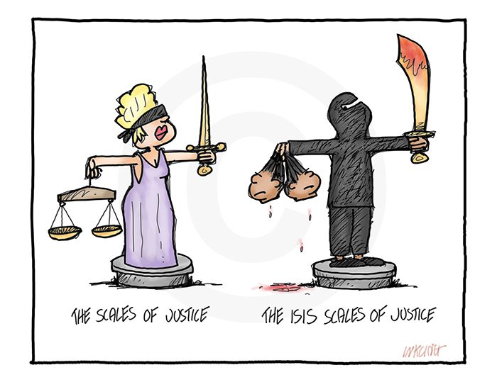2014-500 the ISIS scales of justice 24th September