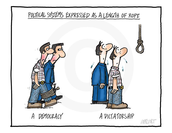 2014-634 Political systems expressed as a length of rope 25th November