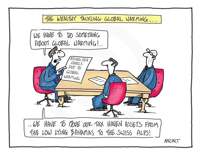 2016-169 The wealthy taking action on climate change, tax haven 11th April