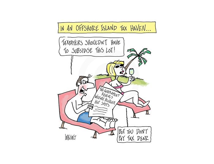 2017-311P Taxpayers shouldn't have to subsidise this lot, tax haven welfare bludger - POLITICS SOCIAL 13th June