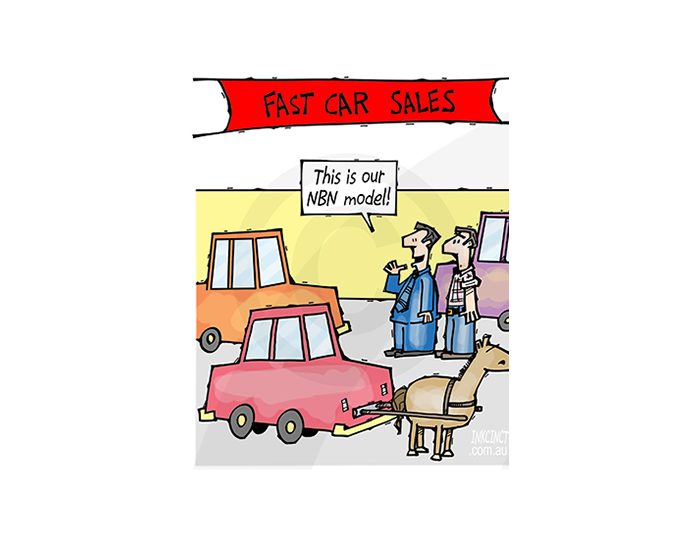 2017-573P This is our NBN model, horse fast car sales - IT AUSTRALIA 24th October