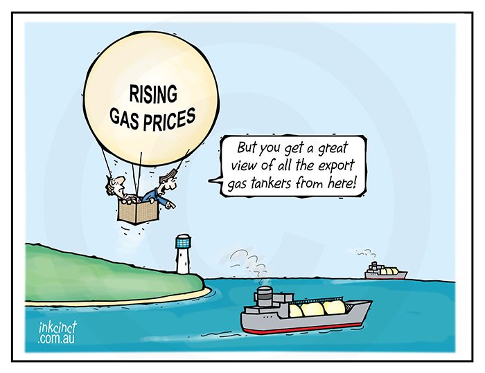 2018-052 Wonderful view of export gas tankers, rising prices. 15th February