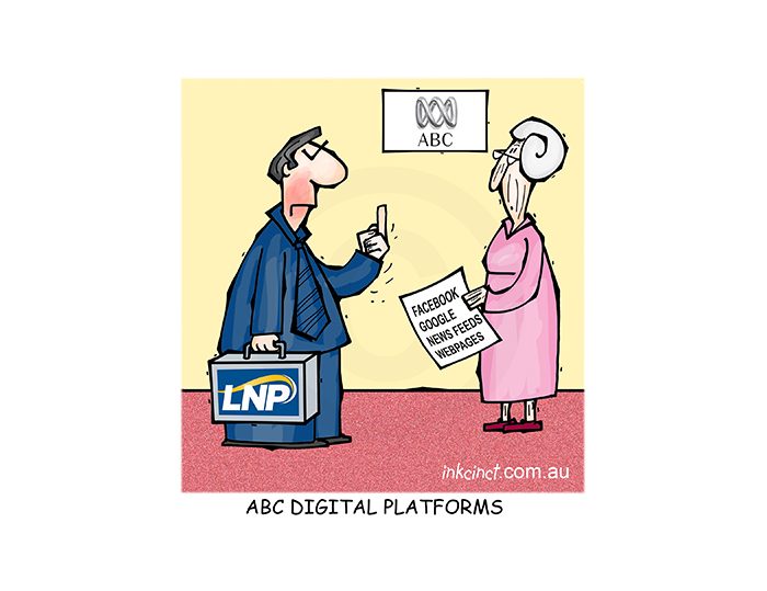 2018-323P ABC digital platforms, LNP Liberal party - MEDIA POLITICS AUSTRALIA 11th July