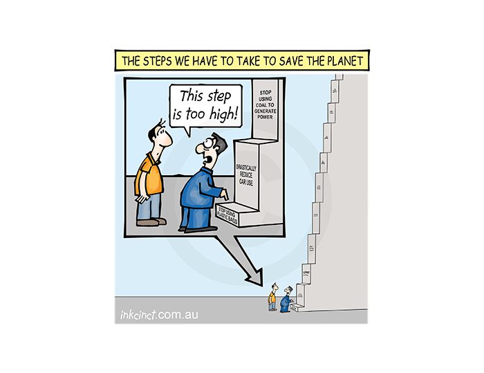 2018-355P This step is too big, global warming plastic bags - ENVIRONMENT AUSTRALIA 1st August