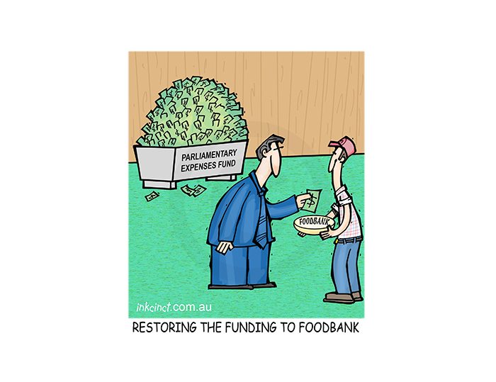 2018-488P Restoring funding to the Foodbank - POLITICS BALLARAT AUSTRALIA 13th November