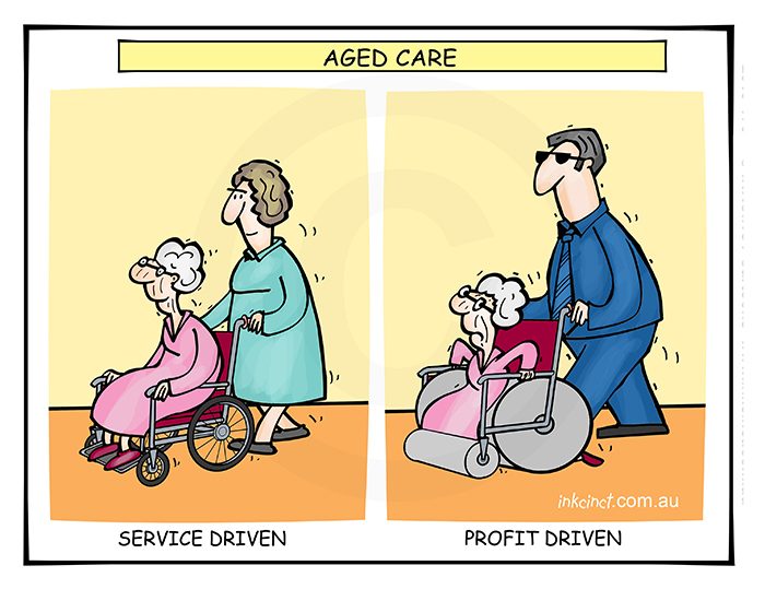2019-170 Profit driven aged care, roller mangle - SOCIAL AUSTRALIA 15th April