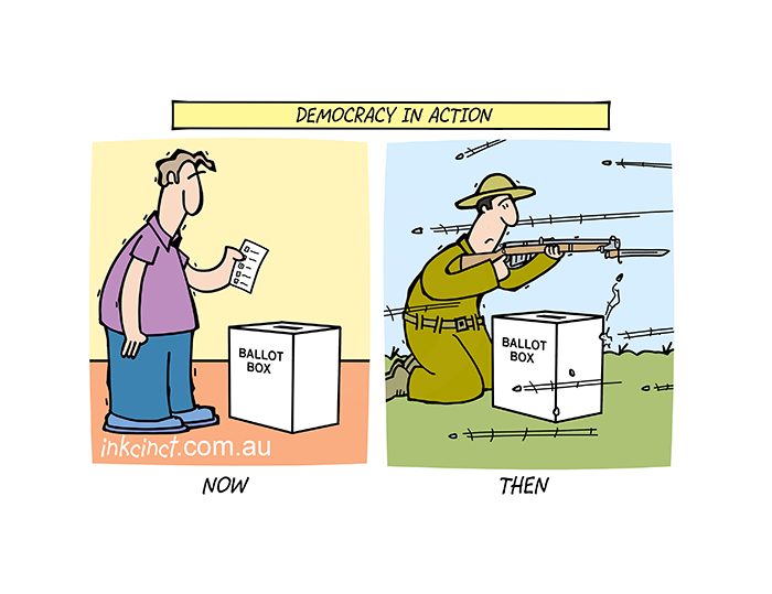 2020-375P Democracy, now and then - AUSTRALIA BALLARAT GREG 6th November