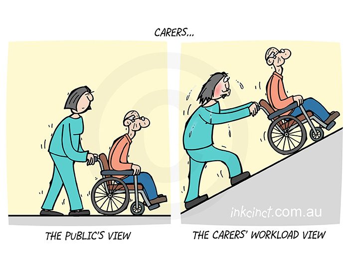 2021-004P The carers workload view, elderly disability - AUSTRALIA BALLARAT MEL 5th January