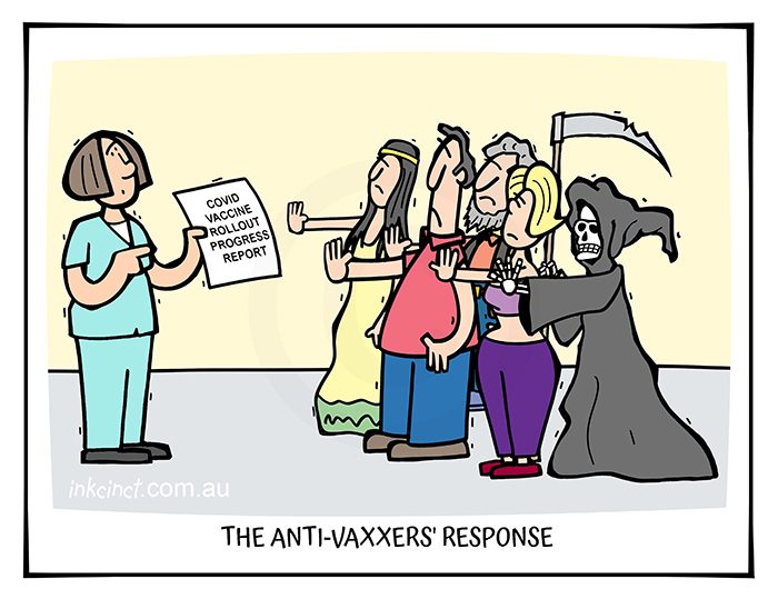 2021-162 Anti-vaxxers progress report, COVID-19 coronavirus grim reaper - AUSTRALIA GLOBAL 17th May copy
