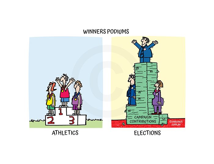 2022-064P Election winners podium, CAMPAIGN CONTRIBUTIONS ELECTION POLITICS - MSC 21-Feb-22