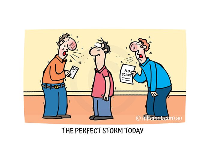 2022-173P The perfect storm today, COVID FLU HEALTH - MSC BALLARAT 30-May-22