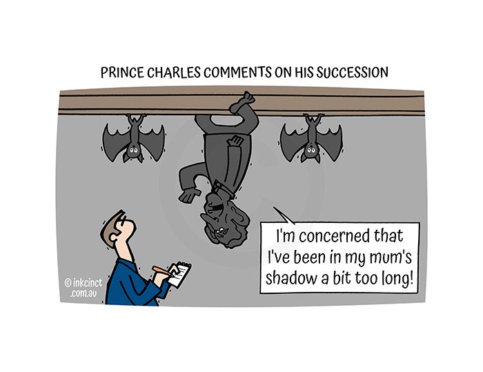 2022-312P Prince Charles comments on the throne, SUCCESSION QUEEN ELIZABETH BAT SHADOW - MSC BALLARAT 09-Sep-22