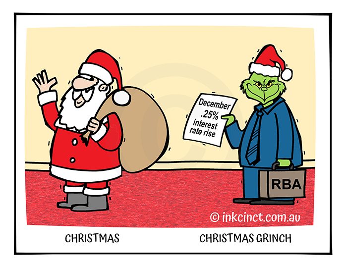 2022-425 Christmas Grinch, RBA RATES RISE SANTA ECONOMIC - MSC 12-Dec-22