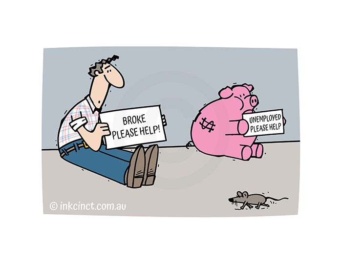 2023-051P Unemployed please help, PIGGY BANK ECONOMIC - MSC BALLARAT 06-Feb-23 2