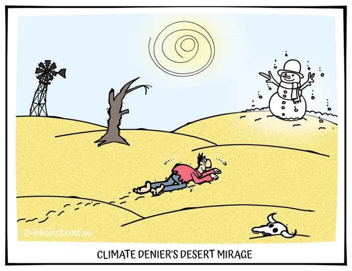 2024-21 Climate deniers desert mirage, GLOBAL WARMING ENVIRONMENT - AUSTRALIA WORLDWIDE 02-Sep-24