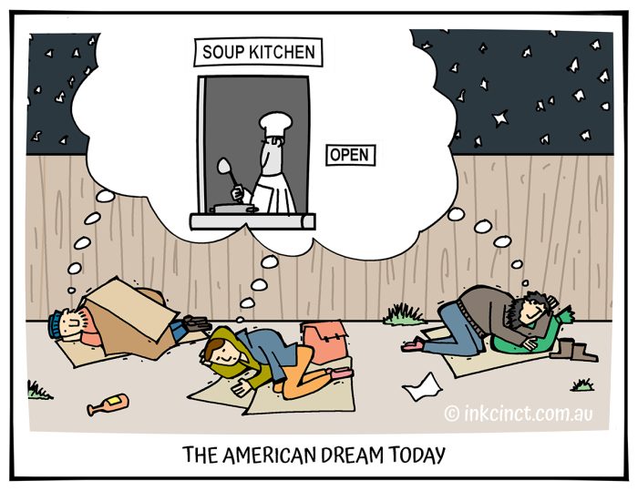 2024-22 The American dream today, POVERTY SOUP KITCHEN SOCIAL - NORTH AMERICA